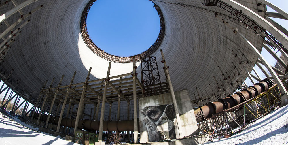 Image of chernobyl cooling tower
