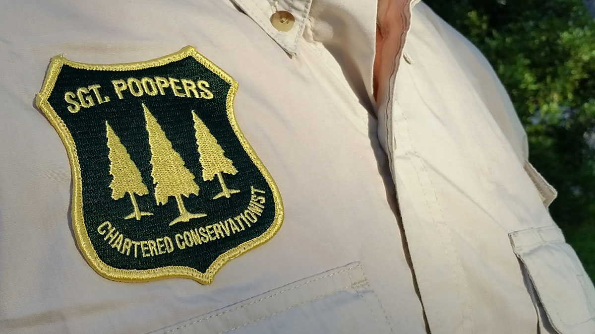 Close up of ranger uniform detail