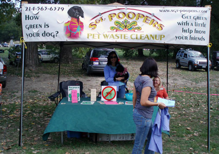 Sgt. Poopers booth at the Mystic Muts and Moonpies Event
